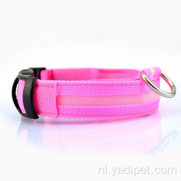 Nylon knipperende oplichtende hondenhalsband